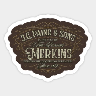 J.G. Paine & Sons Merkins 1827 Sticker